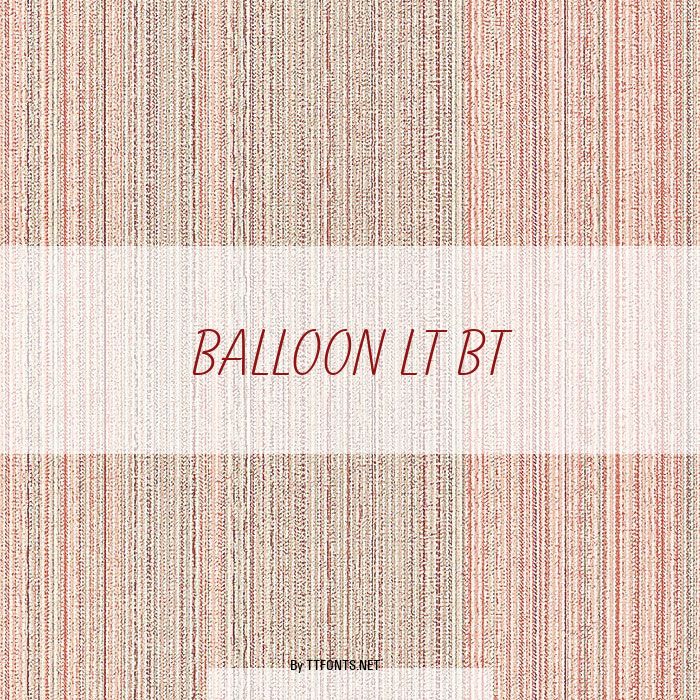 Balloon Lt BT example